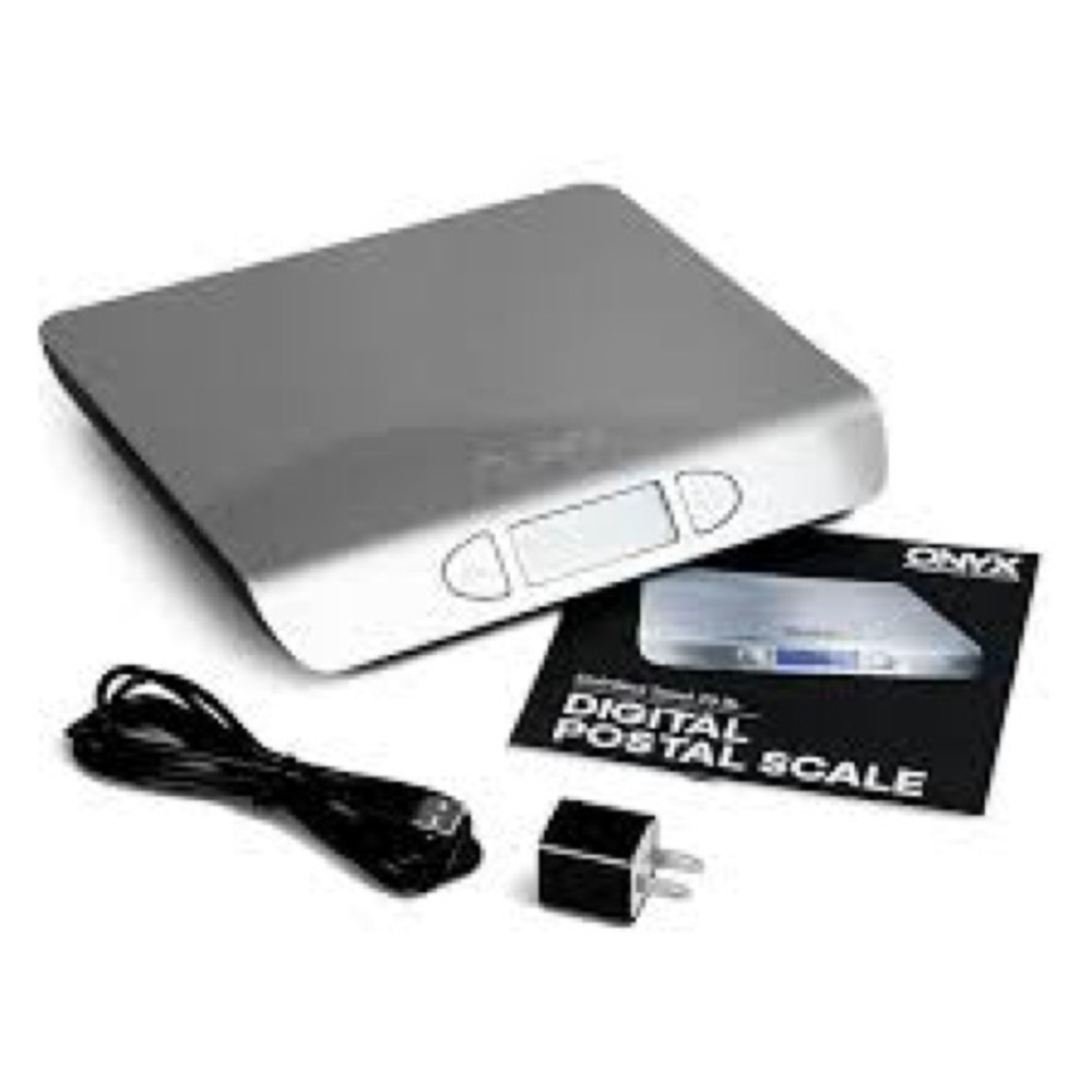 Onyx Silver Digital Scale with Accessories